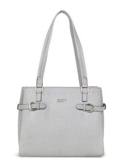 Stamp - Leather Grey Color Handbag