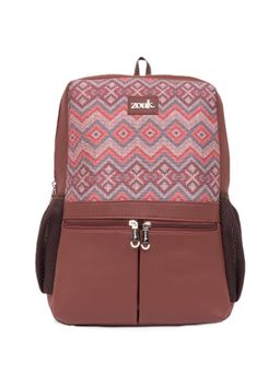 Zouk - Gwalior Weaves Office Vegan Leather 15.6-Inch Laptop Backpack