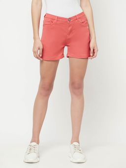 CRIMSOUNE CLUB - Women Pink Solid Shorts
