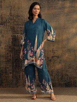 Libas - Teal Printed Co-Ord Set