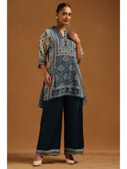 Soch - Women's Indigo Muslin Co-Ord Set