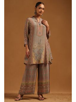 Soch - Women's Grey Crepe Co-Ord Set