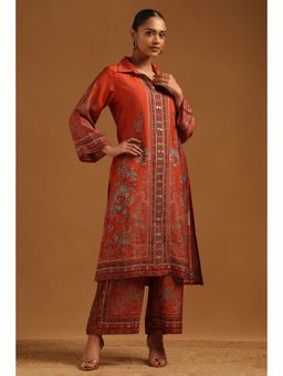 Soch - Women's Rust Muslin Co-Ord Set