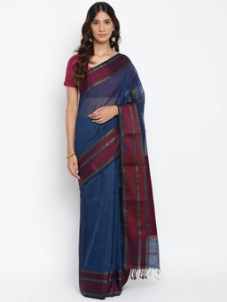 Fabindia - Cotton Silk Maheshwari Saree Without Blouse