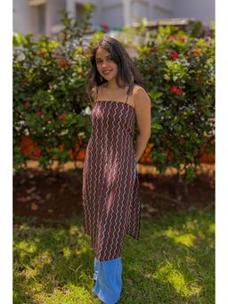 Tanoti - Black Sakhi Long Cotton Kurta