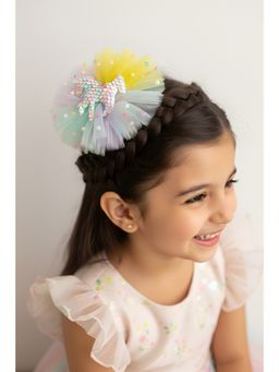 Choko - Girls Multi-Colour Fascinator Hair Clip with Sequin Unicorn