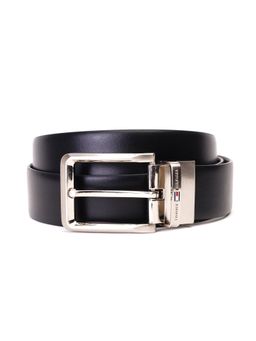 Tommy Hilfiger - Gakona Mens Reversible Leather Belt Large Size Black