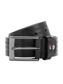 Tommy Hilfiger - Caiman Mens Leather Belt Black Small (8903496153729)