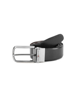 Tommy Hilfiger - Asterix Reversible Mens Leather Belt Solid Large Black + Brown