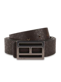 Tommy Hilfiger - Markus Reversible Mens Leather Belt Laser Brown Navy Blue