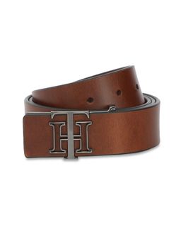 Tommy Hilfiger - Leroy Mens Leather Solid Belt-Tan