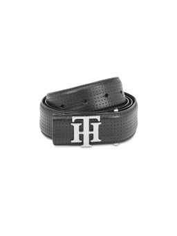 Tommy Hilfiger - Darius Plus Mens Leather Belt Textured Large Black