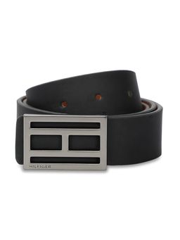 Tommy Hilfiger - Frankie Mens Leather Reversible Belt L - 1m Solid Black & Tan