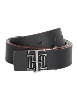 Tommy Hilfiger - Lynskey Mens Leather Belt Embossed Black