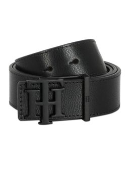 Tommy Hilfiger - Lydia Mens Leather Reversible Belt Textured Black & Brown