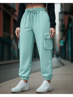 Bewakoof - Air 1.0 Women's Green Oversized Cargo Joggers