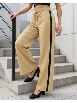 Bewakoof - Air 1.0 Women's Ginger Root Brown Straight Fit Flared Track Pants