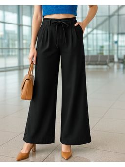Bewakoof - Womens Jet Black Korean Pants