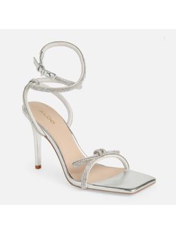 Aldo - Barrona Textile Silver Embellished Heels