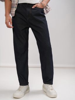 HIGHLANDER - Men Indigo Cotton Solid Regular Jeans