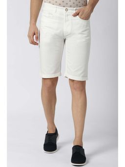 Peter England - Men White Shorts