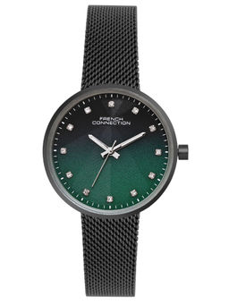 French Connection - Women's Green Dial Analog Watch- FCN067BM (M)