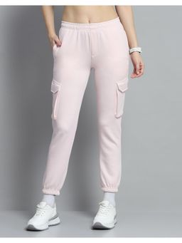 Rock.it - Womens Pink Low Rise Regular Fit Elastic Joggers