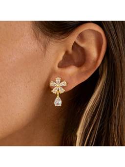 Salty - White Bloom Radiance Drop Earrings
