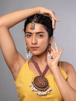 WHE - Hand Embroidered Multi-Color Drop Earrings