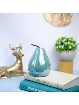 Voncasa - Decorative Ceramic Sky Blue color Pear Design Pattern