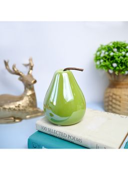 Voncasa - Decorative Ceramic Green color Pear Design Pattern