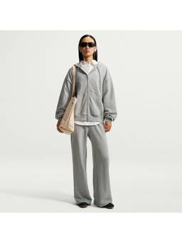 Nike - Sportswear Womens Studio Fleece Wide Leg Trackpants - Grey