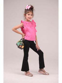 Urban buds - Elegant Front Embroidered And Delicate Lace Details Top