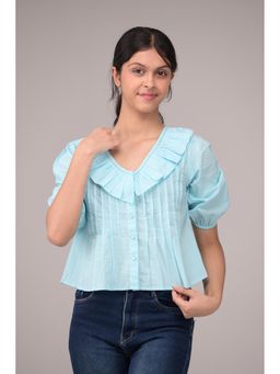 Urban buds - New Trendy Blue Top With Half Sleeve