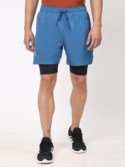 Dida - Blue Men Light Regular Fit Jogging Activewear Sports Short