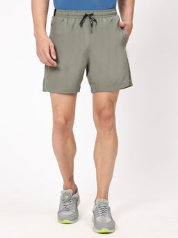 Dida - Olive Men Stretchable Regular Fit Activewear Athletic Short