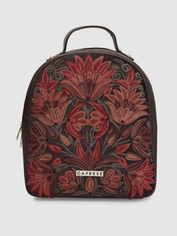 Caprese - Tresna Embroidery Backpack Brown Backpack (M)