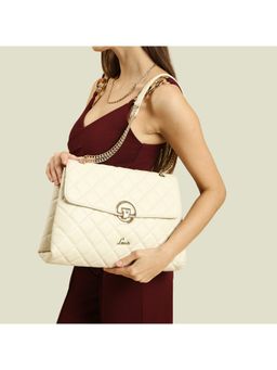 Lavie - Quilt Eden Women's Flap Satchel (Off White) (L)