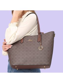 Lavie - Women's Monoprint Hailon Tote (Brown) (L)