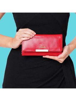 Lavie - Bimet Women's Trifold Wallet (Red) (L)