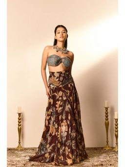 NAVA AURA - Brown Enchante Skirt with Bralette