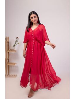 MOH - Georgette Red Dress (Set of 2)