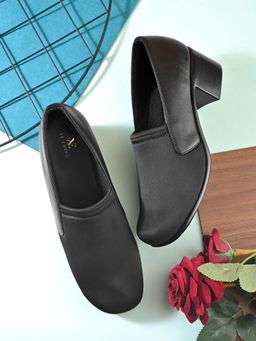 XE Looks - Soft And Supportive Slip-Ons Formal Block Heel Shoes
