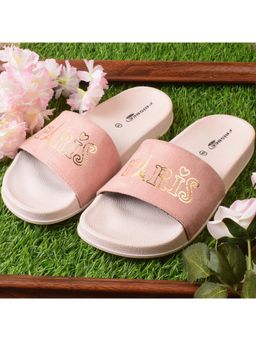 XE Looks - Pink Paris Design Comfortable And Leisurely Sliders