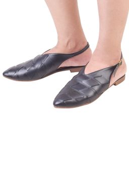 XE Looks - Textured Design Fashionable Back Open Ballerinas