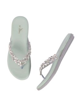 XE Looks - Modern Stone Studded And Glamorous Flat Slippers