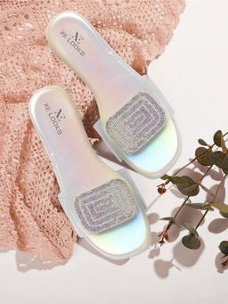 XE Looks - Glamorous And Trendy Embellished Fancy Flat Slippers