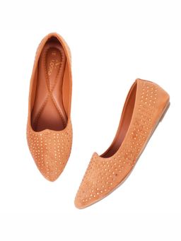 XE Looks - Elegant And Versatile Comfortable Stone Studded Ballerinas
