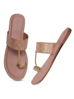 XE Looks - Embroidered Design Modern And Versatile Flat Slippers