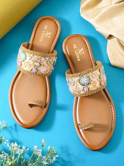 XE Looks - Embellished Toe-Ring Flats